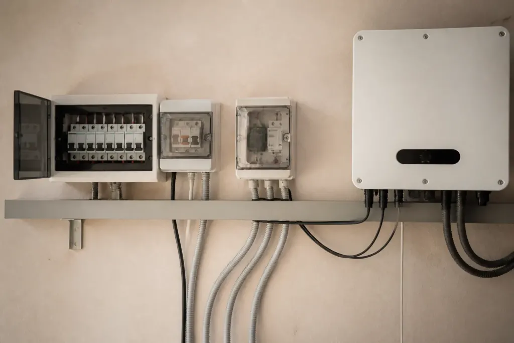 Disjoncteurs differentiels parafoudre cables onduleur solaire